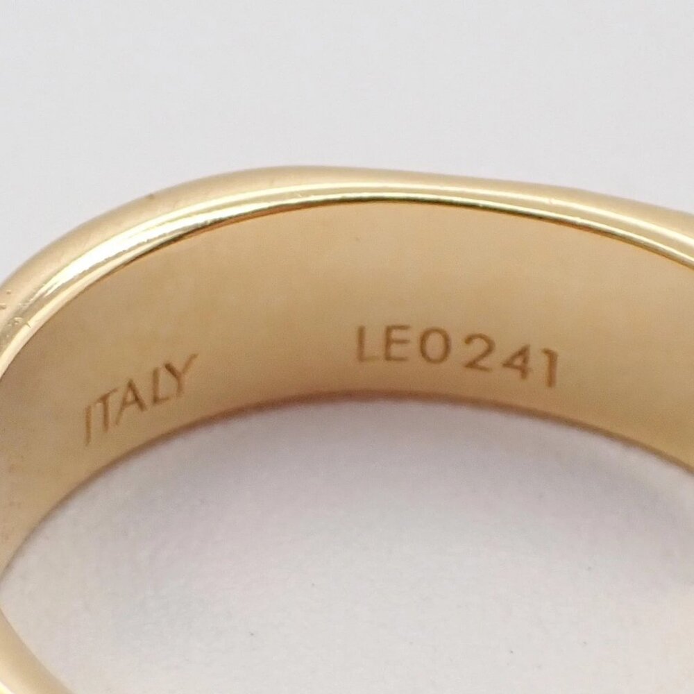 LOUIS VUITTON Nanogram Ring Size M Gold Silver Italy Accessory M00211 67EG247 - Picture 13 of 13